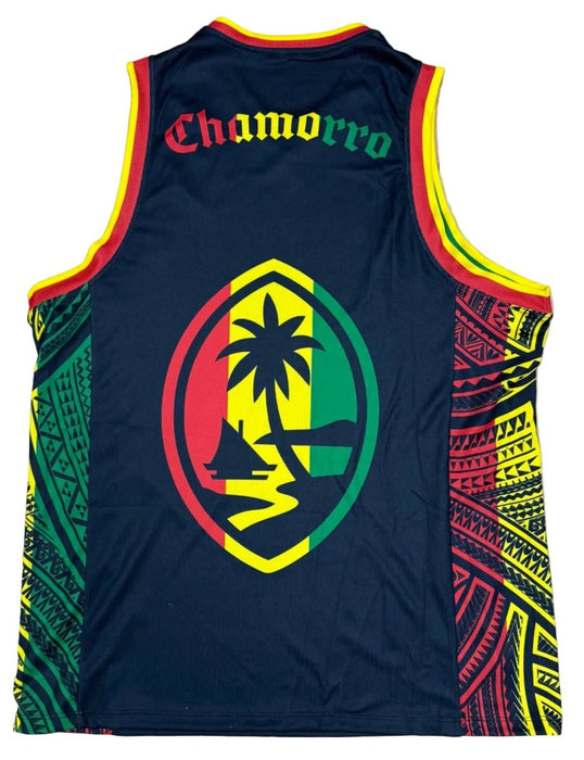 Guam Rasta Seal Sublimation Tank - Red/Yellow/Green Leilanis Attic