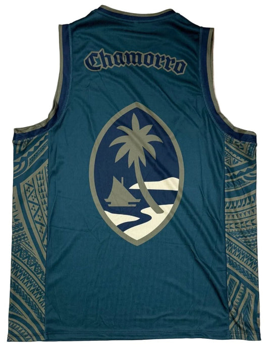 Guam Hafa Adai Seal - Hunter Green Leilanis Attic