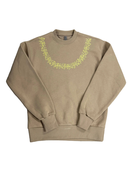 Yellow Plumeria Lei Crewneck Tishify