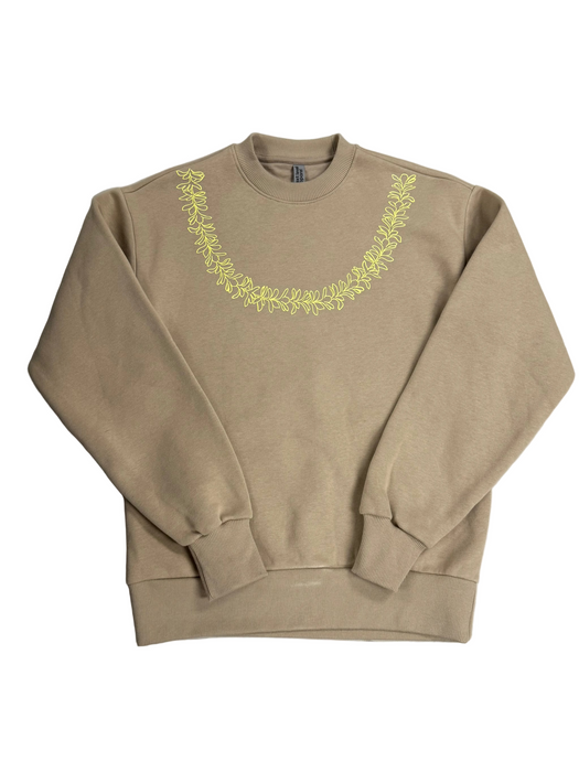 Yellow Plumeria Lei Crewneck Tishify