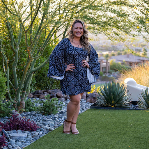 Island Edge Designs "Manuia" Women's Mini Dress - Aloha Dress - Leilanis Attic