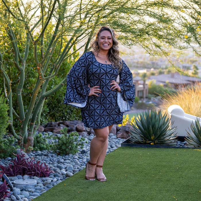 Island Edge Designs "Manuia" Women's Mini Dress - Aloha Dress - Leilanis Attic