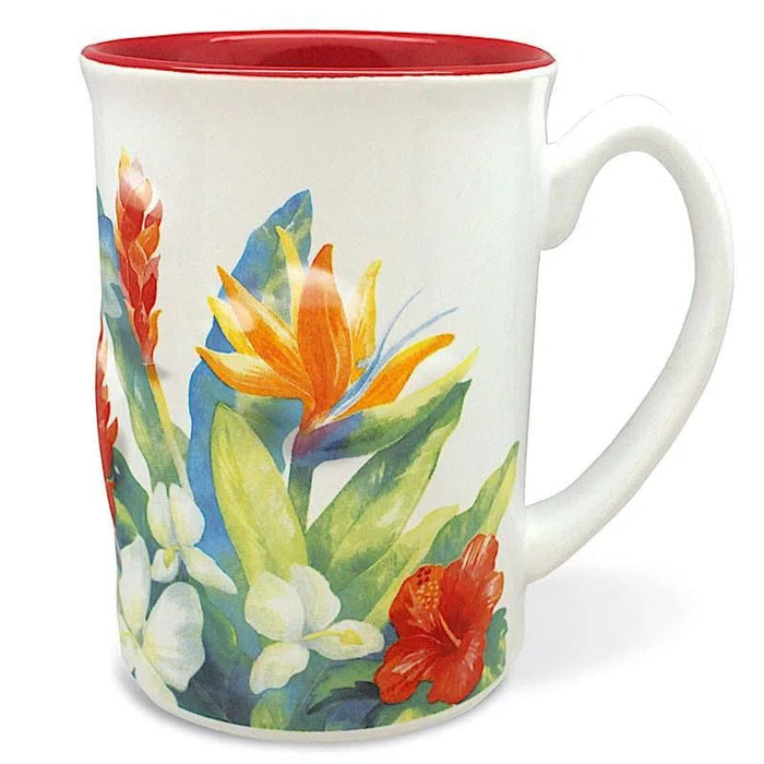 "Tropical Garden" Hawaiiana Embossed 14 oz Mug - Mug - Leilanis Attic