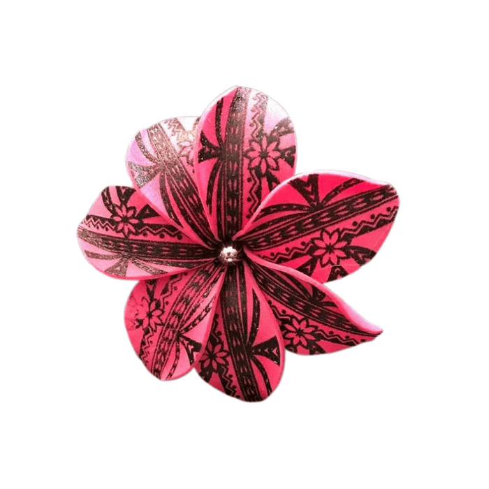 Island Tattoo With Plumeria Flower Hair Stick - Hair Accessories