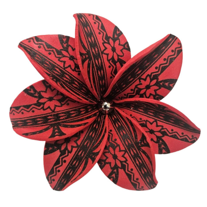 Island Tattoo With Plumeria Flower Hair Stick - Hair Accessories