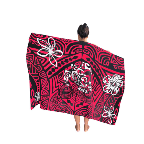 Island Tribal Tatoo Sarong, Pareo DK Hawaiian Collection
