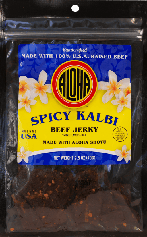 Aloha Shoyu Beef Jerky 2.5oz - Spicy Kalbi Aloha Shoyu Company, LTD