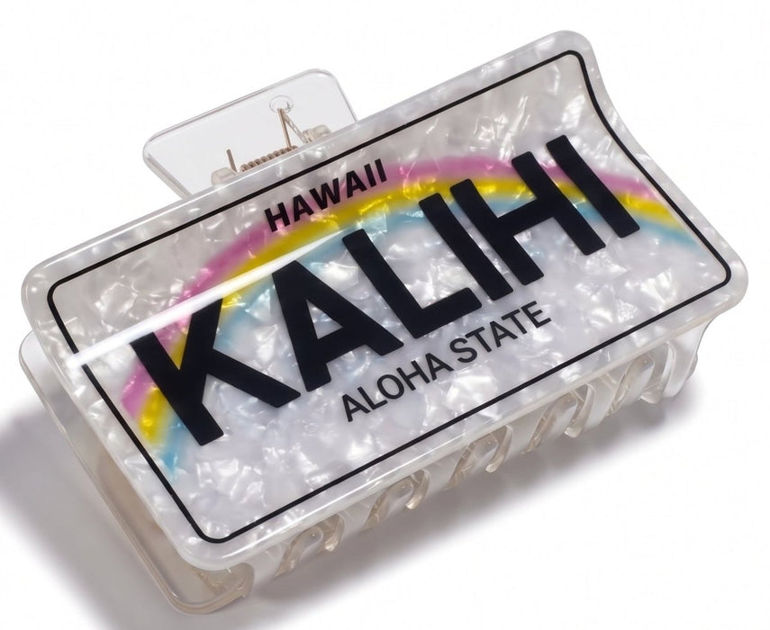 Hawaii State License Plate Hair Claw Leilanis Attic