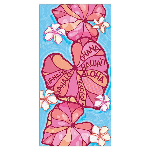 Kalo Plumeria Beach Towel Madden