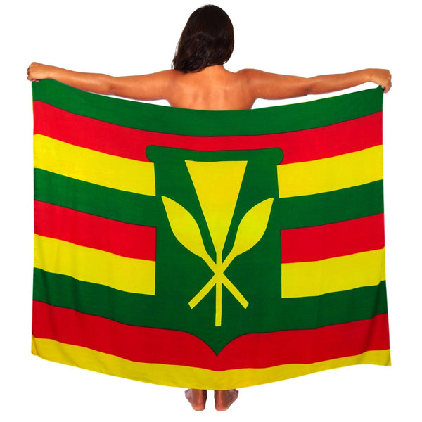 Kanaka Maoli Flag - Pareo - Pareo