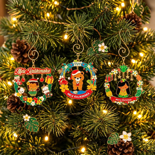 Keiki Christmas, Die Cut Ornament 3-pk Madden