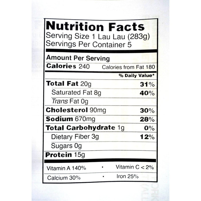 Keoki's Sweet Potato and Pork Laulau 3pk 30oz Hosoda