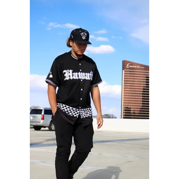Kua Kanaka Maoli Black Baseball Jersey