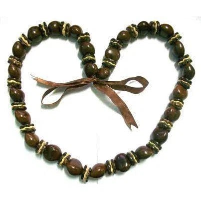 Kukui Nut & Coconut Flower Lei - Lei - Leilanis Attic