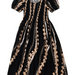 Ladies Rayon Cap Sleeve Dress, Puakenkeni/Pikake Paradise Isle Creations
