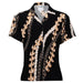 Lady's Aloha Shirt, BLACK PUAKENIKENI/PIKAKE Paradise Isle Creations
