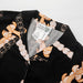 Lady's Aloha Shirt, BLACK PUAKENIKENI/PIKAKE Paradise Isle Creations