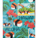 Large Eco (Non-Insulated) Bag, Spamgram Teal Tropical Paper Garden LLC
