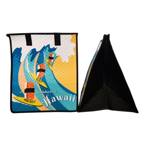 Large Insulated Cooler Bag, Musubi Hang Ten Sun Tropical Paper Garden LLC