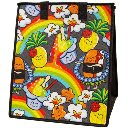 Large Insulated Cooler Bag, Taste the Rainbow Grey Lrg-Insulated Bag-Leilanis Attic