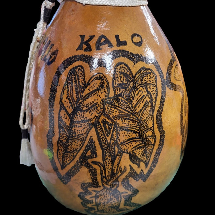 Large Painted Ipu Heke Leilanis Attic