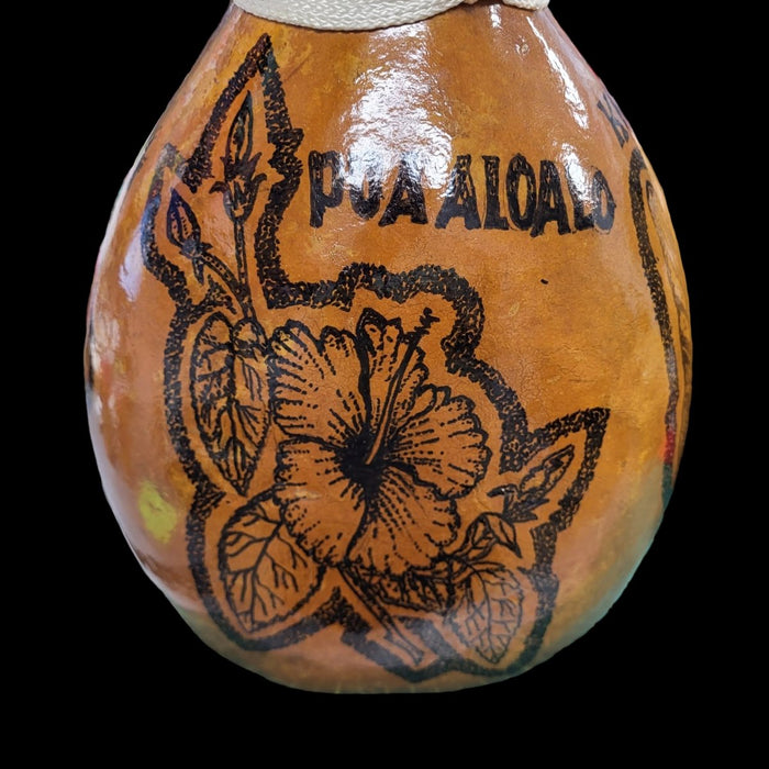 Large Painted Ipu Heke Leilanis Attic