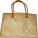 Lauhala Hand Bags with Leather Handle - Leilanis Attic