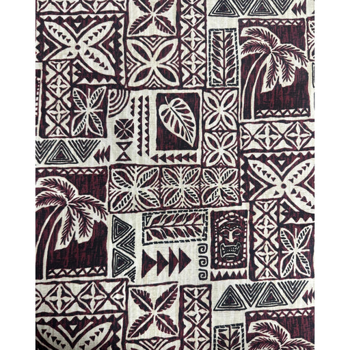 Lava Lava, Burgandy Tribal Patterns Leilanis Attic