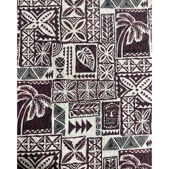 Lava Lava, Burgandy Tribal Patterns Leilanis Attic