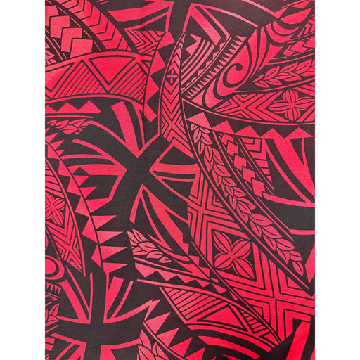 Lava Lava, Red Tribal w/ Hawaiian Flag Leilanis Attic