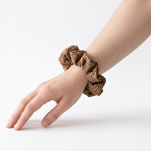 Lava Lava Scrunchie, Brown Leilanis Attic