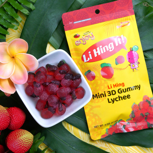 Li Hing It! Mini 3D Gummy Lychee 4oz Enjoy