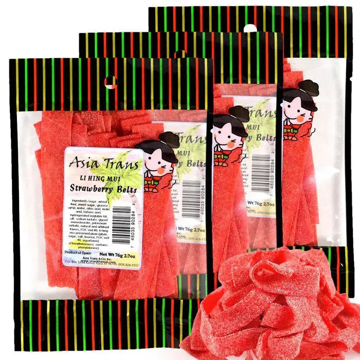 Li Hing Mui Strawberry Belt Pack - Candy