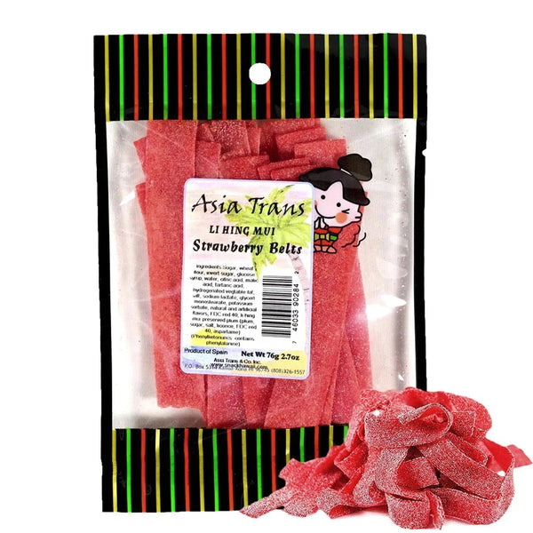 Li Hing Mui Strawberry Belts - Food