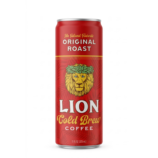Lion Cold Brew - Original Roast, 11oz RTD Can Hawaii Coffee Company