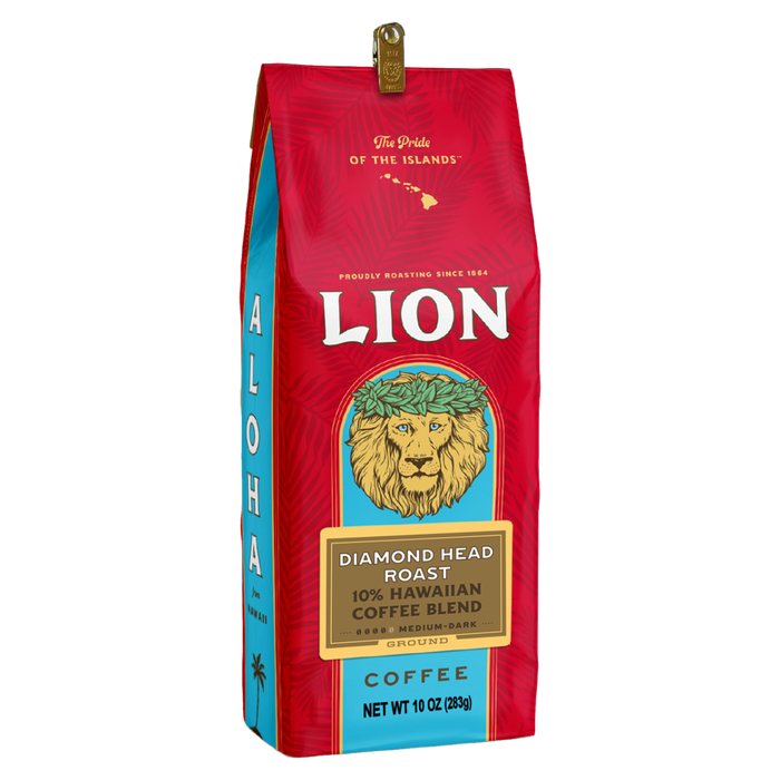 Diamond Head Roast 10% Hawaiian Blend Ground Coffee 10oz - Food
