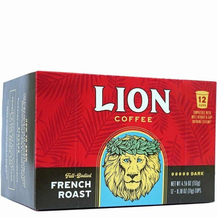 Lion French Roast Single Serve Coffee Pods - Food