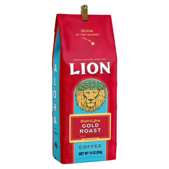 Lion Gold Roast Ground Coffee 10oz - Food