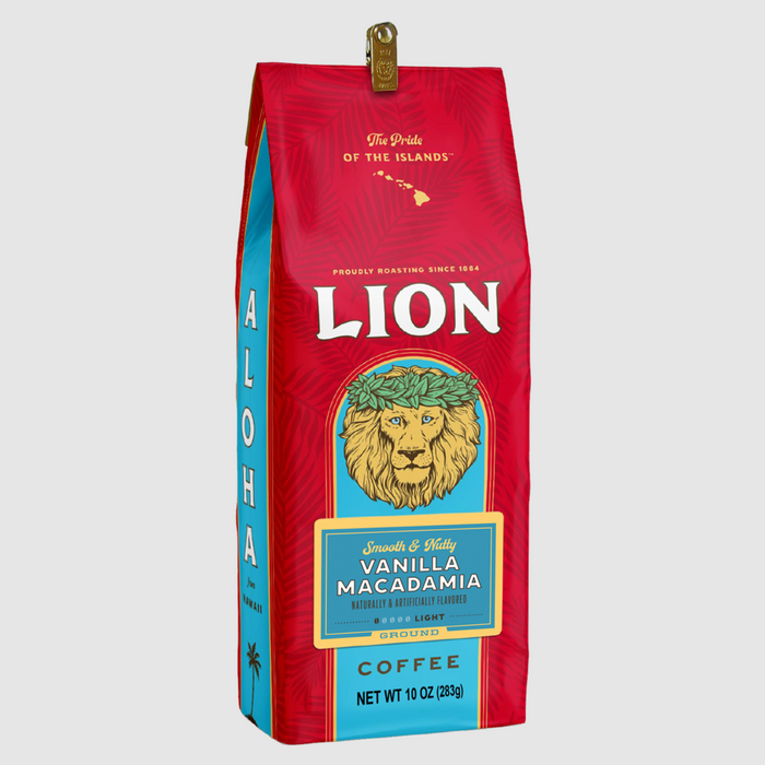 Hosoda Food Lion Vanilla Macadamia Coffee 10oz