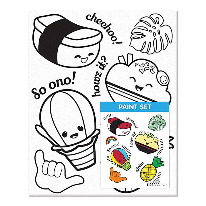 “Local Grindz" Canvas Paint Set - Book