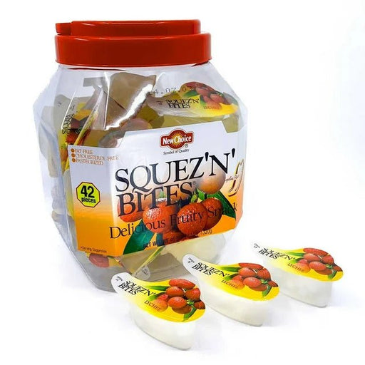 Squez'N Bites - Lychee Flavor Fruity Snack Jar, 46.5 oz. - Food