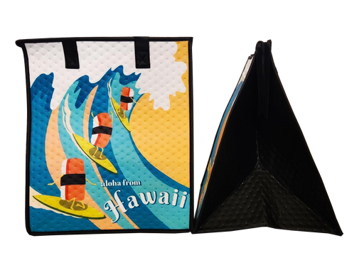 Large Insulated Cooler Bag, Musubi Hang Ten Sun Tropical Paper Garden LLC