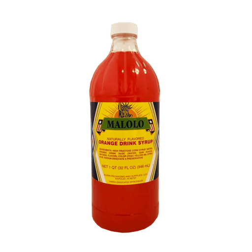 Malolo Orange Syrup (32oz) Aloha Shoyu Company, LTD