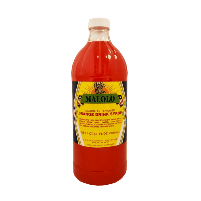 Malolo Orange Syrup (32oz) Aloha Shoyu Company, LTD