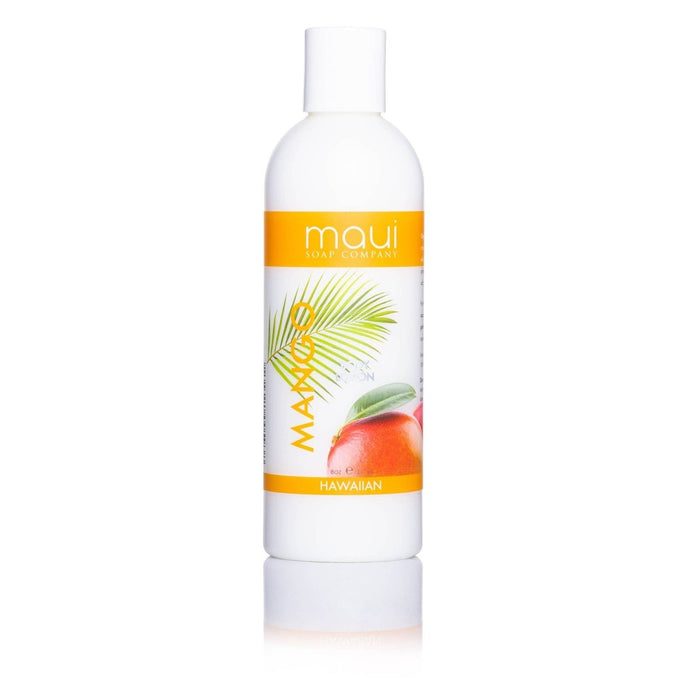 Mango Body Lotion w/ Avocado Oil, Cucumber & Vit. E, 8 oz Maui Soap Co.