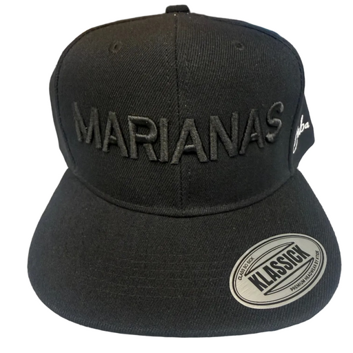 "Da Villages" Guam Black on Black Hat, Baba B Collection Leilanis Attic