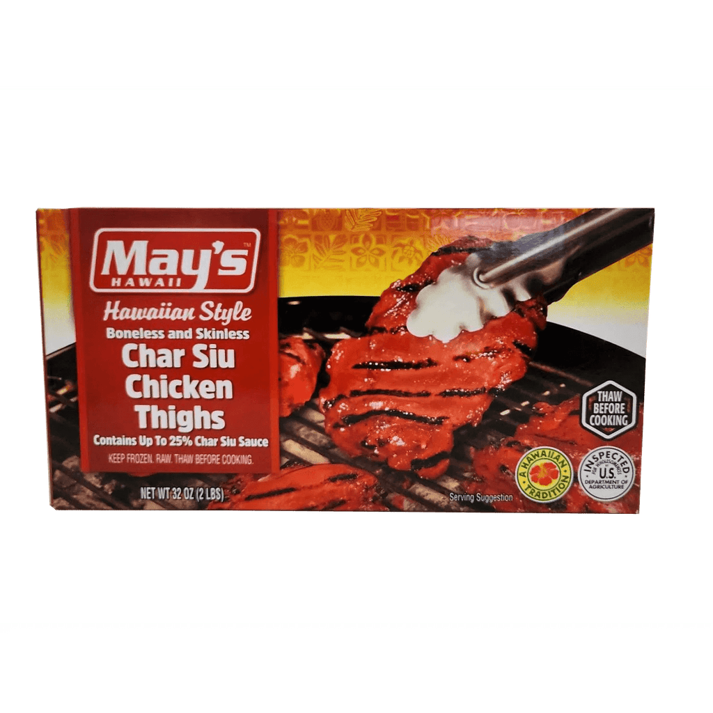 May's Hawaiian Style Boneless and Skinless Char Siu Chicken Thighs , 2lbs