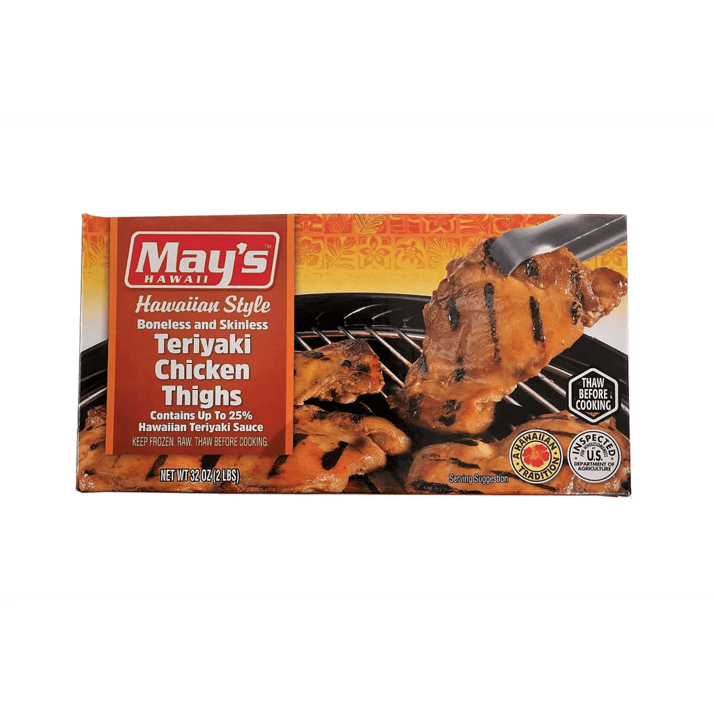May's Hawaiian Style Boneless and Skinless Teriyaki Chicken Thighs , 2lbs