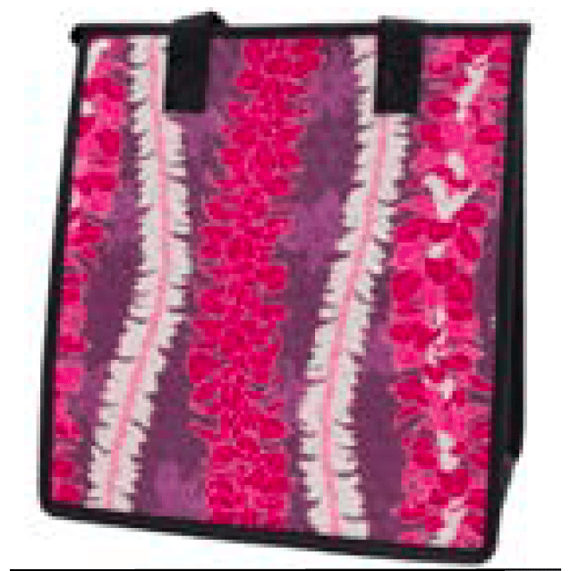 Medium Insulated Cooler Bag, Bloomfall Purple Tropical Paper Garden LLC