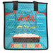 Medium Insulated Cooler Bag, Build A Bowl Aqua Tropical Paper Garden LLC